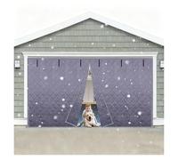 LXBAMKEA Garage Rideau De Porte, Isolation Thermique Rideau Proof Bruit, Chaud Froid Imperméable Coupe-Vent Housse De Porte, Épaisse Coton Cloison Couverture pour Serre Porte(Gray,(W x H) 5x7 FT)