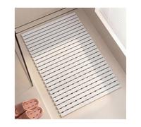 LXBAMKEA Tapis De Douche Antidérapant Et Anti-moisissure, Tapis De Baignoire, Piscine Salle De Bain Cuisine Zone Humide Tapis De Sol Tapis D'évacuation(White,43x61CM)