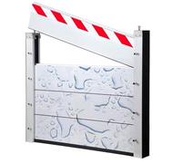 LXBche Barrière Anti-inondation Mobile, Barrière Anti-inondation en Aluminium, Barrières Anti-inondation pour Portes, Barrières Anti-inondation réutilisables pour Garage, sous-Sol et Porte d'entrée