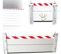 LXBche Barrière Anti-inondation Mobile, Barrière Anti-inondation en Aluminium, Barrières Anti-inondation pour Portes, Barrières Anti-inondation réutilisables pour Garage, sous-Sol et Porte d'entrée