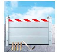 LXBche Barrière Anti-inondation Mobile, Barrière Anti-inondation en Aluminium, Barrières Anti-inondation pour Portes, Barrières Anti-inondation réutilisables pour Garage, sous-Sol et Porte d'entrée