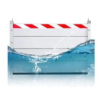LXBche Barrière Anti-inondation Mobile, Barrière Anti-inondation en Aluminium, Barrières Anti-inondation pour Portes, Barrières Anti-inondation réutilisables pour Garage, sous-Sol et Porte d'entrée