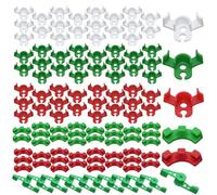 LXBCTOP Lot de 110 clips de cintreuse pour plantes, clips d'entraînement à faible stress à 90°360°, 6 types de clips pour plantes, clips de cintreuse pour plier les troncs des plantes et changer la