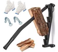 LXBH Wall Mounted Kindling Splitter for Wood, Log Splitter, Portable Metal Manual Fire Wood Kindling Splitter, Hand Sturdy Firewood Cutter, Firewood Kindling Splitter for Home Camping