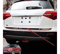 LXBSXY Coffre ArrièRe Couvercle Garniture Voiture pour Suzuki Vitara 2017 2018 2019, Acier Inoxydable Chrome Voiture Hayon Protection Autocollants PoignéE de Porte Style Accessoires
