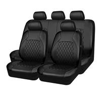 LXBSXY pour Renault Kadjar 2015-2022,Ensemble Complet de Housses de siège de Voiture en Cuir imperméable,Compatible airbag latéral, Lavable et Facile à Installer,A-Black