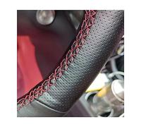 LXBSXY sur Mesure Couvre Volant Cuir pour VW Transporter Caravelle T6 Multivan,Housse Volant Voiture en Cuir Cousue à la Main,Protéger Le Volant Accessoires,A/Black Thread