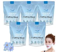 LXCJZY Chinology Chin Mask, Chinology Chin Mask Double Chin, Double Chin Reducer, Chinology Neck Mask, Double Chin Eliminator for Women (5pcs)