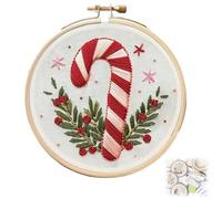 LXCJZY Christmas Embroidery Kit,Christmas Cross Stitch Kits DIY Embroidery Kit,for Christmas Embroidery Kits for Adults Beginners Starter (A)