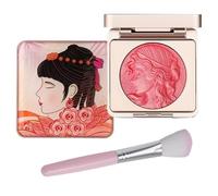 LXCJZY Embossed Smooth Powder Blush Palette For Cheeks, Embossed Girl Blush for Cheeks,Matte Face Powder Blush Palette, Natural Makeup,Radiant Finish (Pink, One Size)