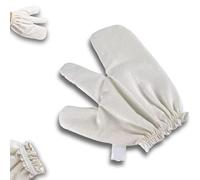 LXCJZY Garshana Gloves Raw Silk, Massage Gloves, Raw Silk Gloves with Elastic Wrist Bands, Dry Brushing Exfoliator (1PC)
