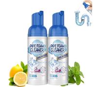LXCJZY Japanese Drain Foam Cleaner,Foam Drain Cleaner for Bathroom Sink Pipe Dredge Deodorant Foam Cleaner,Powerful Sink and Drain Cleaner Foam for Kitchen Drain (2PCS)