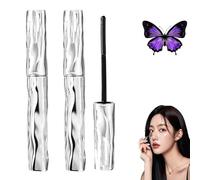 LXCJZY Laidanyou Mascara, Laidanyou Small Steel Mascara, Enlarge Your Eyes, Waterproof & Sweatproof Lengthening & Curling Mascaras, Smudge-Proof, For Lash Makeup (2pcs, 1.2g)