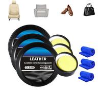 LXCJZY Leader Cleaning and Care Cream & Cleaning Paste for Leather Care, Automotive Interior Leather Cleaning Cream,Multifunctional Leather Care (3PCS)