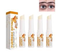 LXCJZY Lumistick for Eye Bags,Turmeric Eye Cream Stick,Moisturizing Hydrating Eye Cream, with Eye Cream Applicator Wand Stick (4)