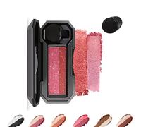 LXCJZY Perfect Dual Color Eyeshadow, Dual Color Eyeshadow Plate,Eyeshadow Makeup, Portable Two Tone Eyeshadow, Eye Glitter Makeup, Highly Pigmented Eyeshadow, Waterproof (Peach Blossom, One Size)