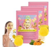 LXCJZY Turmeric Koji Acid Cleansing Pads,40 Count Turmeric and Kojic Acid Pads for Dark Spots with Vitamin B5, Vitamin C Turmeric,Turmeric Cleansing Pads for Face,Suitable for All Skin Types (3pcs)