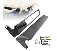 LXCMQL 2 Pièces Retroviseur Moto pour Yamaha Fazer FZ6 FZ 6 XJ6 XJ 6, Rotatif Réglable Rétroviseurs Moto Guidon Rétroviseur Latéral Rétroviseur Invisible à Aile Fixe pour Moto