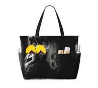 LXCNQFN Sac de plage pour femme - Sac fourre-tout de plage Gorilla pliable avec fermeture éclair - Sac de sport, Un gorille adulte, Taille unique