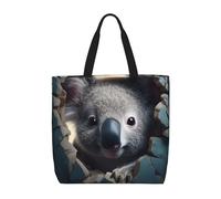 LXCNQFN Sac fourre-tout pour femme, motif éléphants au bord de la mer, sac d'épicerie pliable, sac à main réutilisable, sacs à bandoulière, Animaux mignons dans l'animation, Taille unique