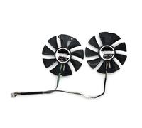 LXCOZED Ventilateur de Refroidissement pour GPU Red for Devil RX470 RX480 RX580 pour PowerColor pour Radeon pour for Dragon AX RX 480 470 580 Cartes vidéo(A Set of Fan)