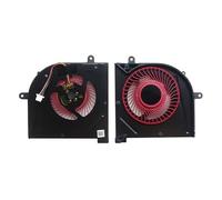 LXCOZED Ventilateur de Refroidissement pour Ordinateur Portable MSI pour GS73 GS73VR MS-17B1 GS63VR GS63 pour Stealth Pro CPU BS5005HS-U2F1 GPU BS5005HS-U2L1 Cooler(Red)
