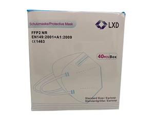 LXD -02 - Masques FFP2 NR - 40 masques FFP2 certifiés CE 1463 - EN 149:2001 + A1:2009