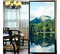 LXDWEI Pellicule décorative pour fenêtre Intimité Forest Film autocollant statique pour fenêtre Sans colle Couvertures de fenêtre dépolies (L x l) 52x120cm (20.5"x47.2")