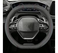 LXFDAFA Couvre-Volant pour Peugeot Partner Van 2018-2024 2025 2026 Housse de Volant en Cuir Microfibre Accessoire de Protection Confortable Antidérapant,Black A