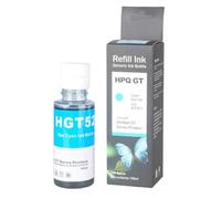 LXfOtG 100 ML 4 Pack Refill Dye Ink Compatible avec GT 5810 5820 Tank 450 455 500 510 515 516 519 530 559 570 610 615 651 imprimantes(Cyan)