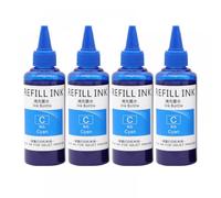 LXfOtG 100 ML de Recharge d'encre Pigment Compatible avec Divers modèles 962 963 964 965 9010 9012 9013 9014 9015 9016 9018 9019 9020 9022 9023 9025 9026 9027 9028(4pcs-C)
