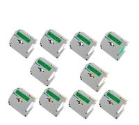 LXfOtG 10pk 9 mm Noir sur Blanc MK221 M221 M-K221 M Le Ruban Label Fonctionne avec PT-80 PT-110 PT-65 PT-70 PT-88 PT-90 Maker Crésigner du Ruban d'étiquetage Compatible(Black on Green)