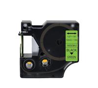 LXfOtG 12 mm x 7m 45013 Étiquettes 45010 45015 45018 45023 45024 Compatible avec des imprimantes étiquettes comme la série D1 et Les modèles LabelManager 160 280 210D(Fluorescent Green)