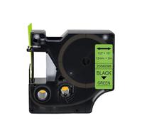 LXfOtG 12 mm x 7m 45013 Étiquettes 45010 45015 45018 45023 45024 Compatible avec des imprimantes étiquettes comme la série D1 et Les modèles LabelManager 160 280 210D(Green Glitter)