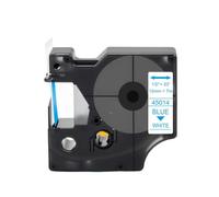 LXfOtG 12 mm x 7m 45013 Étiquettes 45010 45015 45018 45023 45024 Compatible avec des imprimantes étiquettes comme la série D1 et Les modèles LabelManager 160 280 210D(Blue on White)