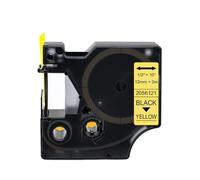 LXfOtG 12 mm x 7m 45013 Étiquettes 45010 45015 45018 45023 45024 Compatible avec des imprimantes étiquettes comme la série D1 et Les modèles LabelManager 160 280 210D(Yellow Glitter)