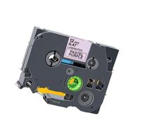 LXfOtG 1PCS 12 mm Blanc sur la Cartouche d'étiquette de laminage Rouge Cartouche tz435 Compatible avec Le Fabricant d'étiquettes PT-H110 et des modèles similaires(Black on Purple)