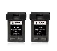 LXfOtG 21 22 Cartouches à Encre XL Compatible avec 21 22 21xl 22xl DeskJet F2180 F2280 F4180 F2200 F380(2 BK)