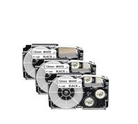 LXfOtG 3PK 6 mm 9 mm 12 mm Noir sur Les étiquettes Blanches compatibles avec xr6we xr9we xr12we Les Fabricants d'étiquettes fonctionnent Compatible avec KL60 KL100 KL750 KL120