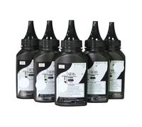 LXfOtG 5 Bottles Black Toner Powder Compatible with M1005 M1005MFP M1319F M1319MFP 1010 1012 Laser Printer Cartridges