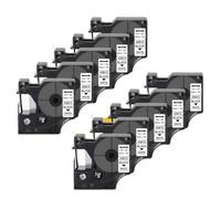 LXfOtG 6mm 10PK 43613 Black on White Label Tape Cassette Ribbon Compatible with LabelManager 160 5200 4200 Label Maker D1
