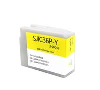 LXfOtG 80 ML SJIC36P 36P T44C1 CARTRIDE À L'ENK Compatible avec CW-C6000AE C6000PE C6500AE C6500PE Série de Couleurs imprimantes Pigment Encre Remplacement(SJIC36P T44C4-1pcs-Y)
