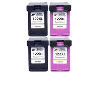 LXfOtG Cartouche à Encre Compatible avec 122 Compatible avec Deskjet 1000 1050 2000 2050S 3000 3050A 3052A 3054 1010 1510 2540(2BK 2COLOR)