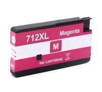 LXfOtG Cartouche à Encre remanufacturée 712 XL 712XL 3ED71A 3ED67A Compatible avec Design Jet T210 T230 T250 T650(712XL Magenta)
