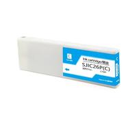 LXfOtG Cartouche d'encre Compatible avec Colorworks C7500 Remplacement de l'imprimante de l'étiquette avec SJIC26P Pleine d'encre de Pigment de 300 ML Compatible avec Le marché Chinois(SJIC26P(C))