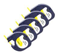 LXfOtG Coupe d'étiquette Compatible Plastique 3~10pk 91201 91200 12267 91331 91221 Ruban Fonctionne avec l'imprimante LT100H(5PK 91202 Yellow)