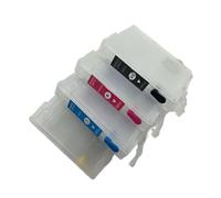 LXfOtG Ensemble de Cartouche à Encre Rechargeable Compatible avec Stylus S20 S21 SX100 SX105 SX115 SX110 SX210 SX215 SX218 SX415 T0891 T0892 T0893 T0894(Without Chip)