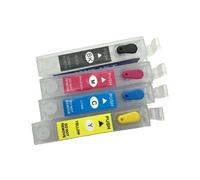 LXfOtG Ensemble de Cartouche à Encre Rechargeable Compatible avec Stylus S20 S21 SX100 SX105 SX115 SX110 SX210 SX215 SX218 SX415 T0891 T0892 T0893 T0894(with Chip)