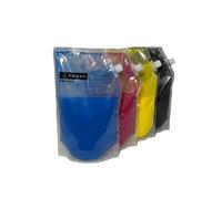 LXfOtG Ensemble de Poudre de Toner MPC300, Compatible avec Aficio MPC300 MPC300SR MPC400 MPC401 C400SR, Recharge de Poudre CMJN
