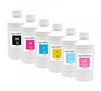 LXfOtG Ensemble d'encre Compatible Fuji 1000 ML 6 Couleurs Compatible avec l'imprimante DX100 T7811 T7812 T7816 D700 Encre de Colorant de Remplacement T7821 T7826